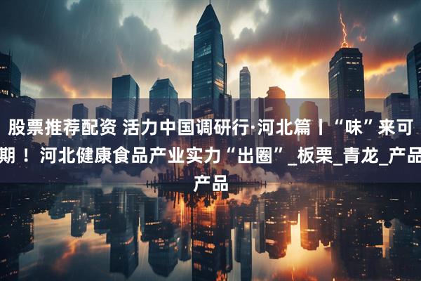 股票推荐配资 活力中国调研行·河北篇丨“味”来可期 ！河北健康食品产业实力“出圈”_板栗_青龙_产品
